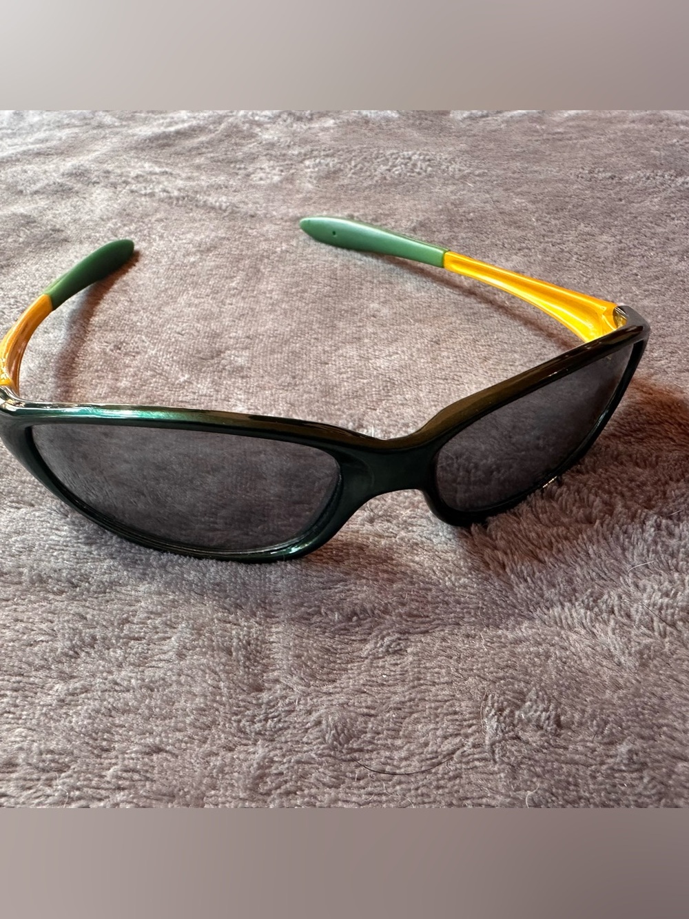 Green Bay Football Fan Sunglasses Green Gold Wraparound Sports Shades Unisex
